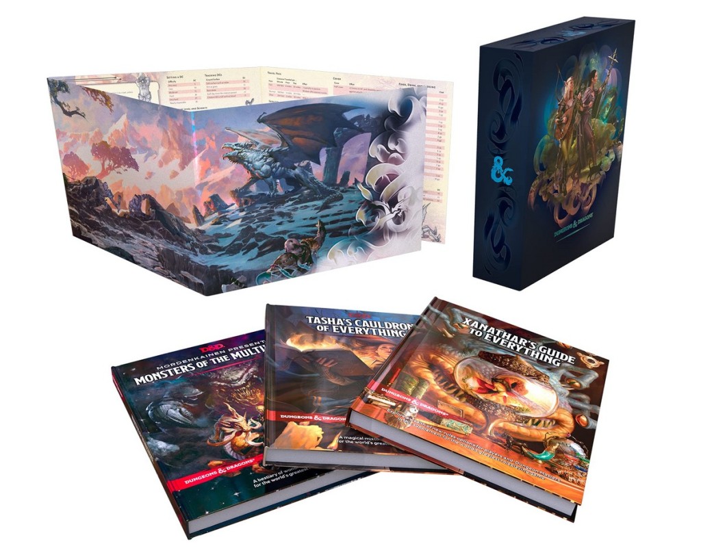 Dungeons & Dragons Rules Expansion Gift Set (D&D Books)-Tasha's Cauldron of Everything + Xanathar's Guide to Everything + Monsters of the Multiverse + DM Screen